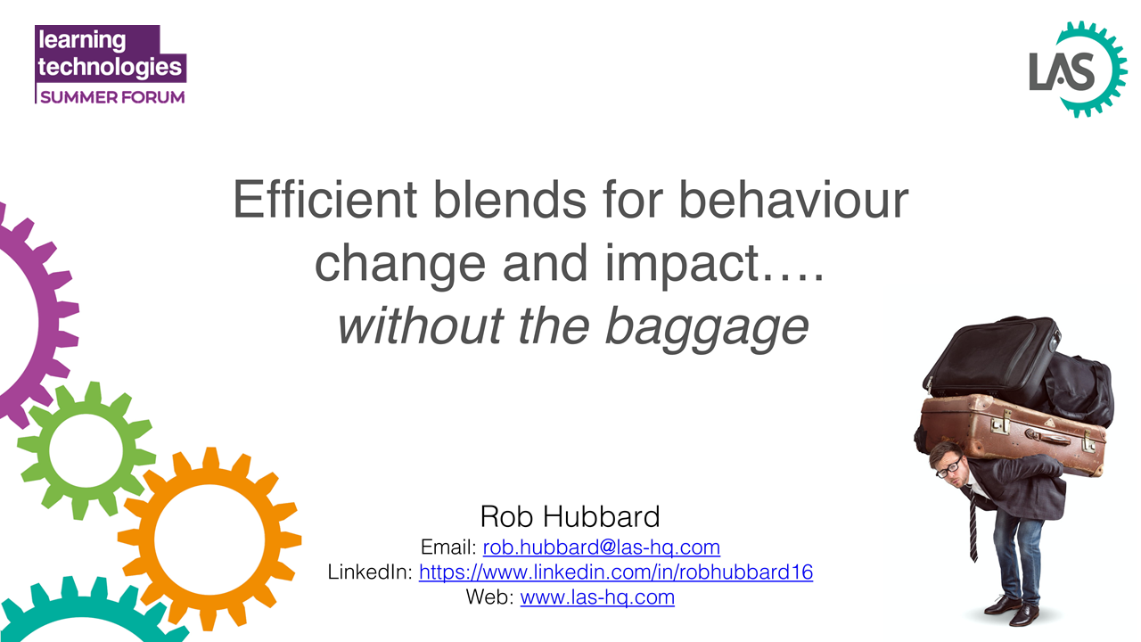 Efficient blends for behaviour change and impact, without the baggage